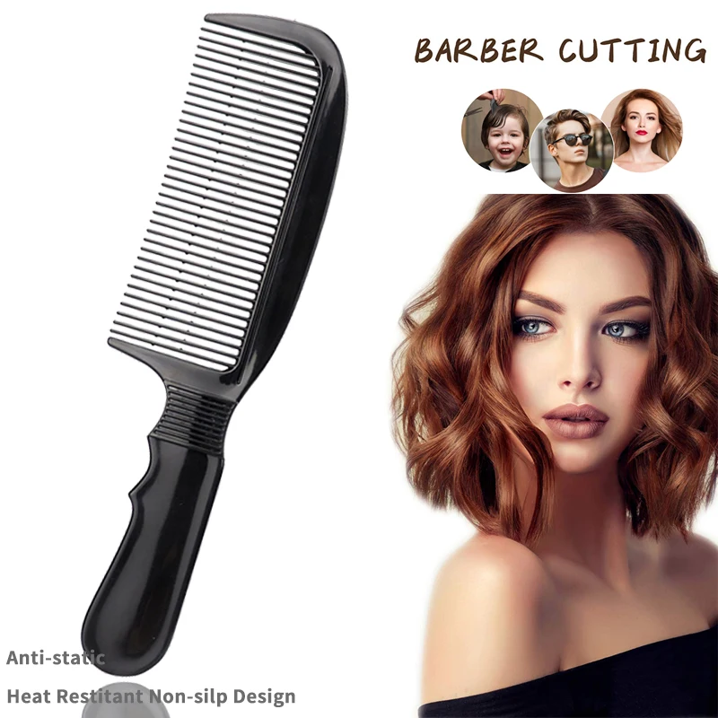 

Barber Styling Wide Tooth Comb Carbon Fiber Antistatic 3D Hairdressing Clipper Comb Hair Cut Flat Top Hair Comb