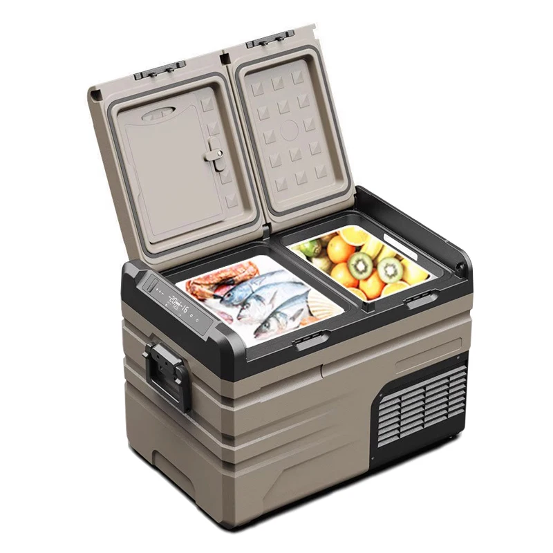 Dual Storage Zone Food Preservation Home Truck Car Freezer Cooler