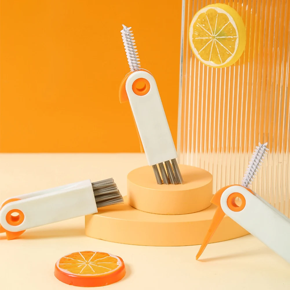 

Foldable Vacuum Cup Lid Brush Bottle Cleaning Brush 3 In 1 Multifunctional Bottle Cap Detail Brush Bottle Cover Brush