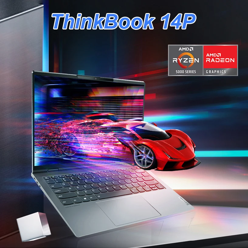 

Оригинальный новый ноутбук Lenovo ПК Thinkbook 14p 2021 19CD AMD R7-5800H 16GB 512G SSD 2,2 K экран компьютер портативный