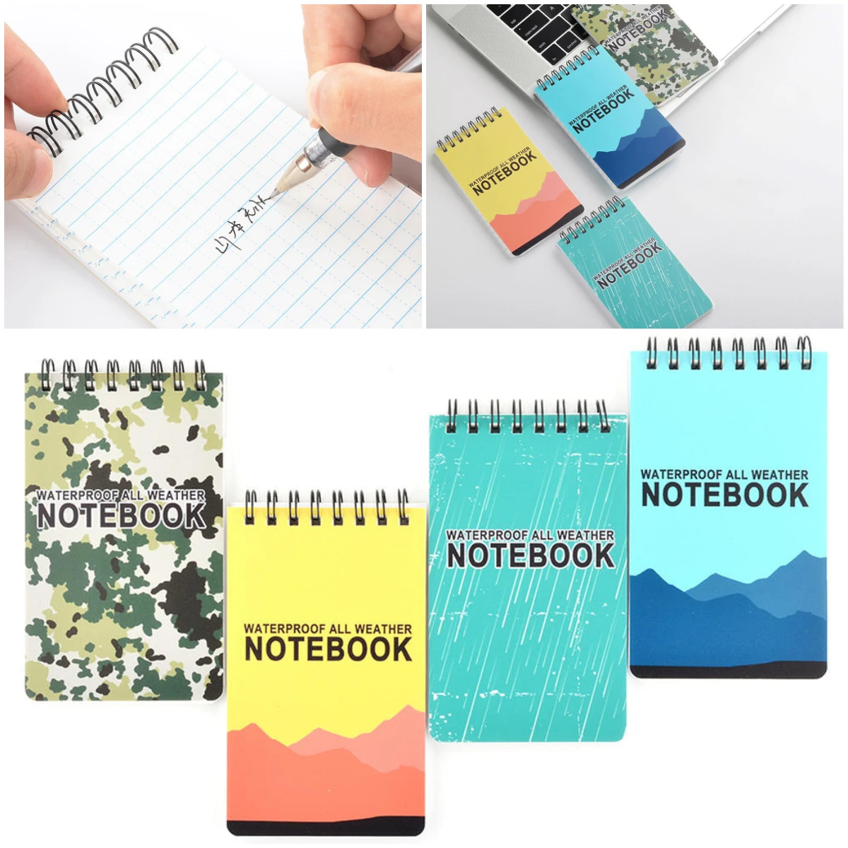 

Waterdichte Notepad Weerbestendige Veld Pocket Memo Coil Notebook Outdoor Writing Tools Woordenschat Stationary