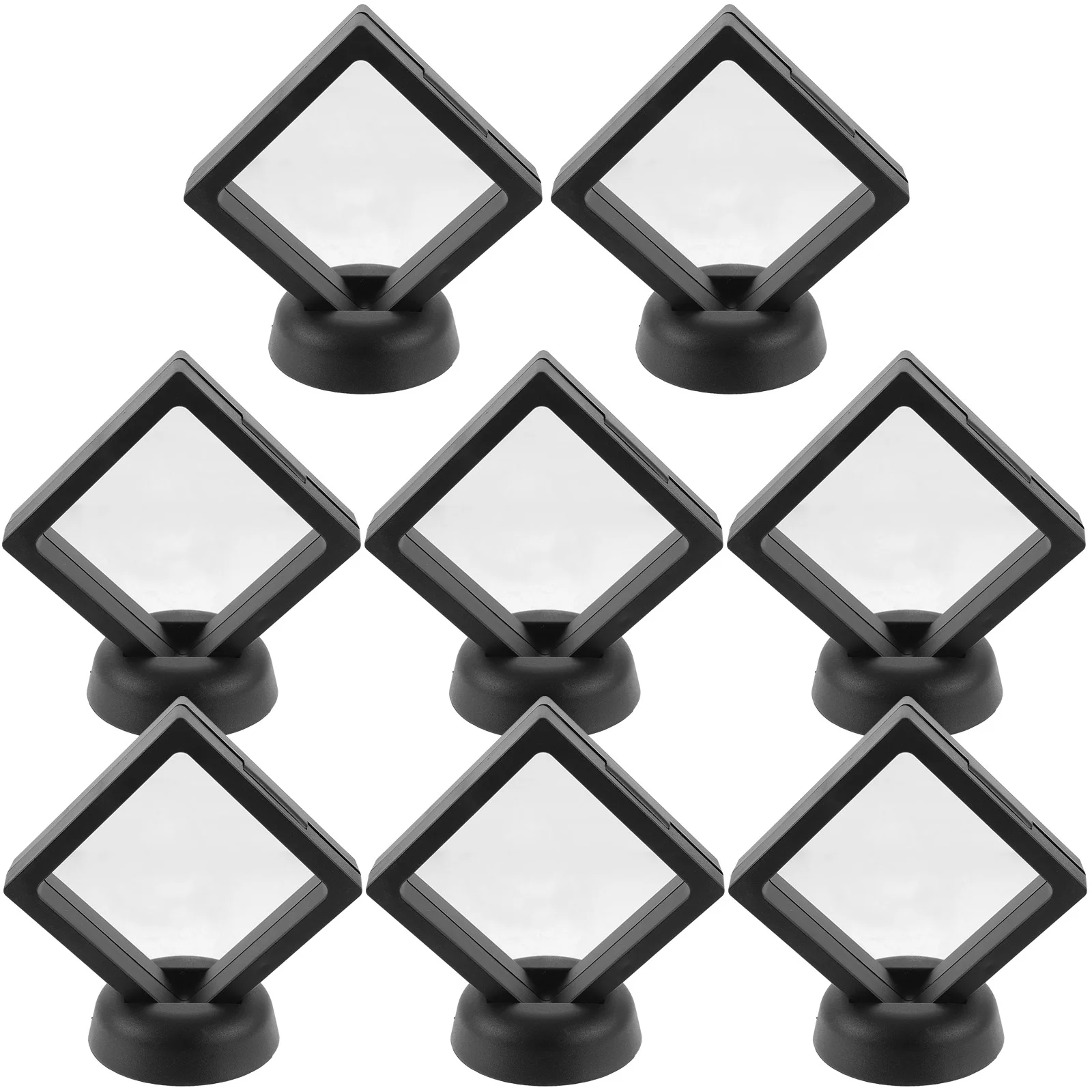 

Coin Holder Display Floating Case Stand Jewelry Storage Rack Decorative Frame Desktop Guitar Pick