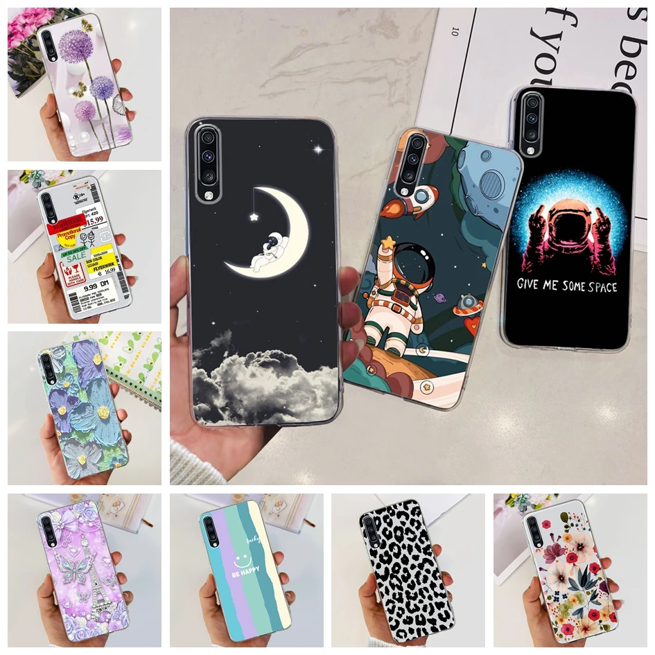 Чехол для Samsung Galaxy A50s, A30s, популярный силиконовый мягкий чехол для телефона с астронавтом для Samsung A50, 2019 дюйма, зеркальный чехол для 50, 30S