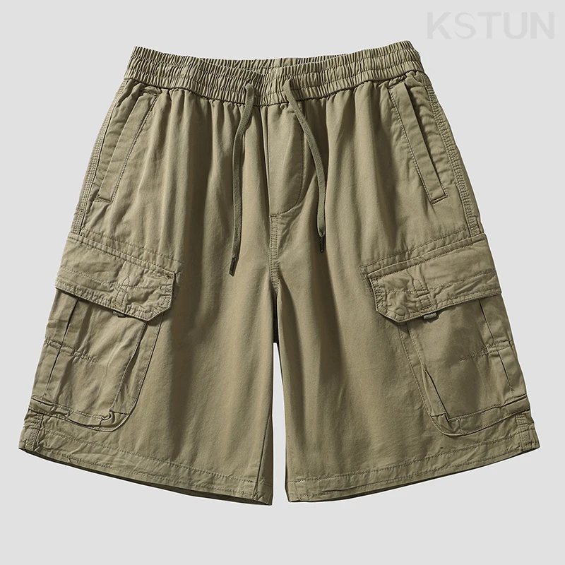 Комбинезон-карго мужской из натурального хлопка с поясом на резинке