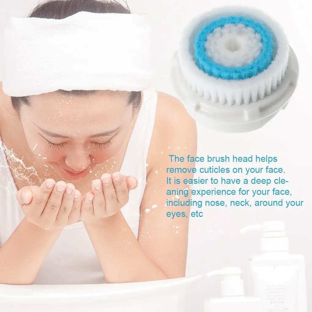 

Сменные головки кисти для массажа лица, очиститель лица, глубокая мыть поры, щетка для ухода, головка