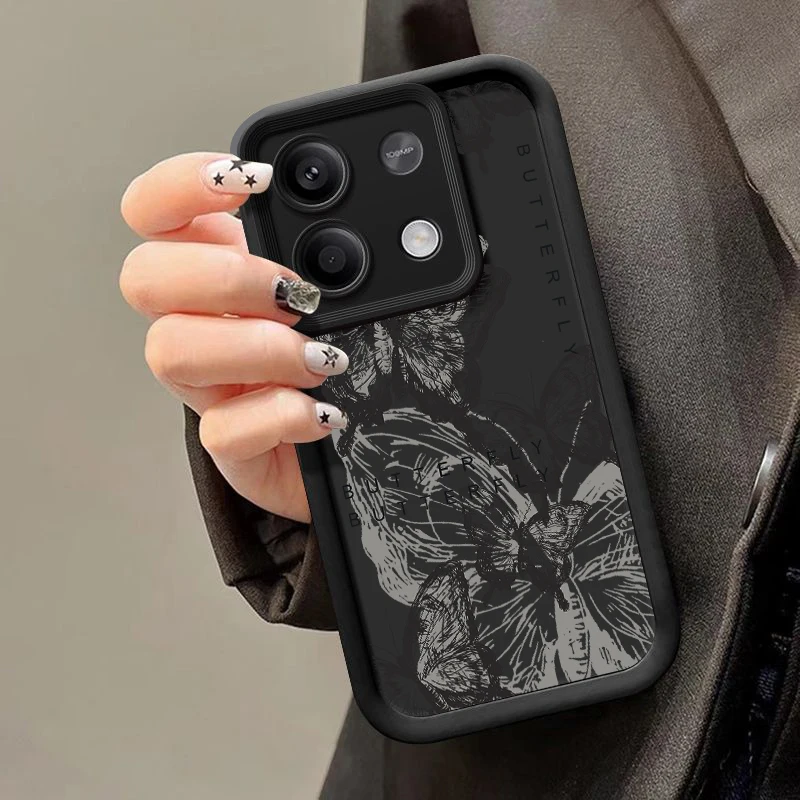 Чехол с рисунком бабочки для Xiaomi 13T Pro X6 X5 Redmi Note 11 12 13 5G 11s Poco противоударный бампер