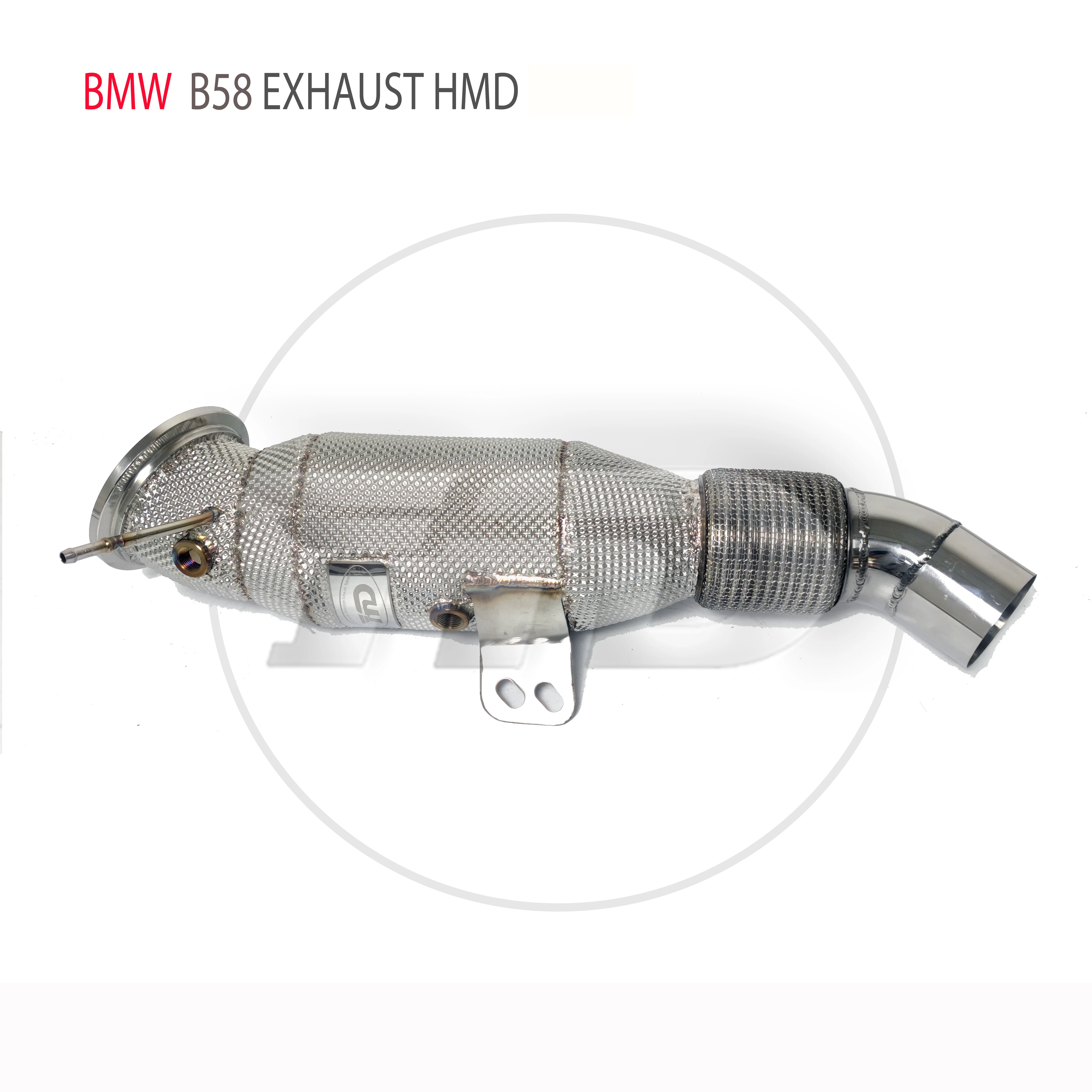 

HMD Exhaust System High Flow Performance Downpipe for BMW 540i G30 B58 2017-2023 Engine 3.0T Car Accessories With Cat Pipe