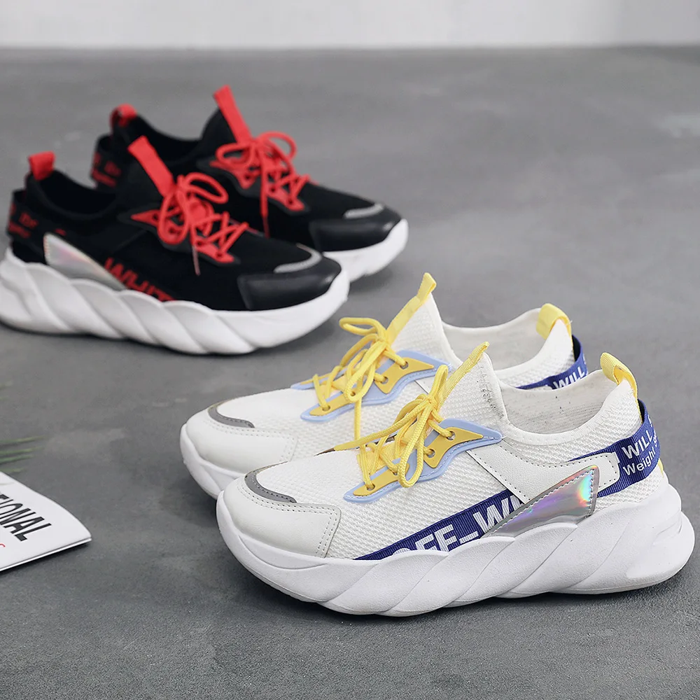 

Fashion Korean version of trendy shoes 2021 summer new women's shoes fly woven breathable running shoes women's casual shoes