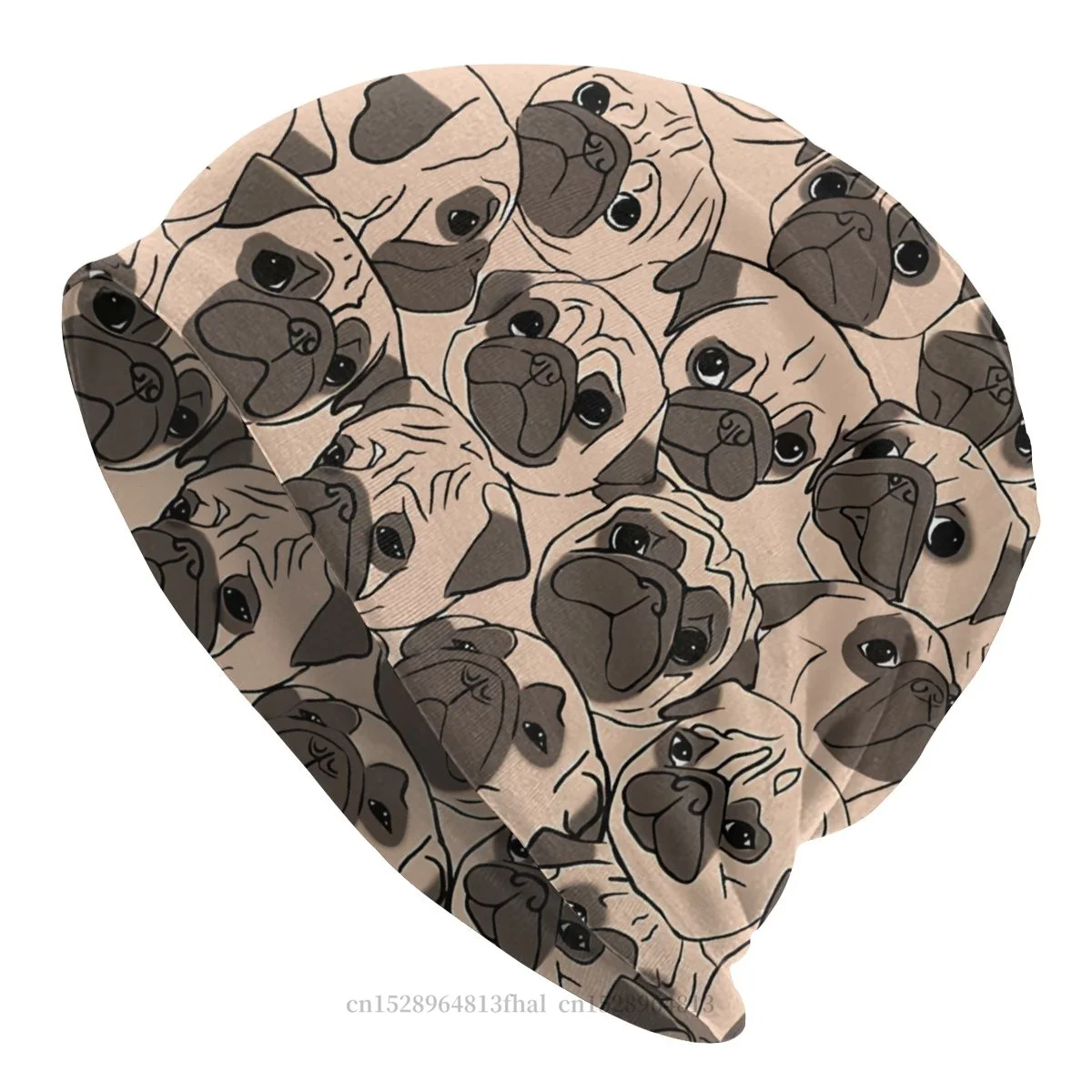 

Winter Warm Beanie Hats Fawn Pugs Skullies Beanies Hat Bonnet Hipster Caps Men Women's Earmuffs