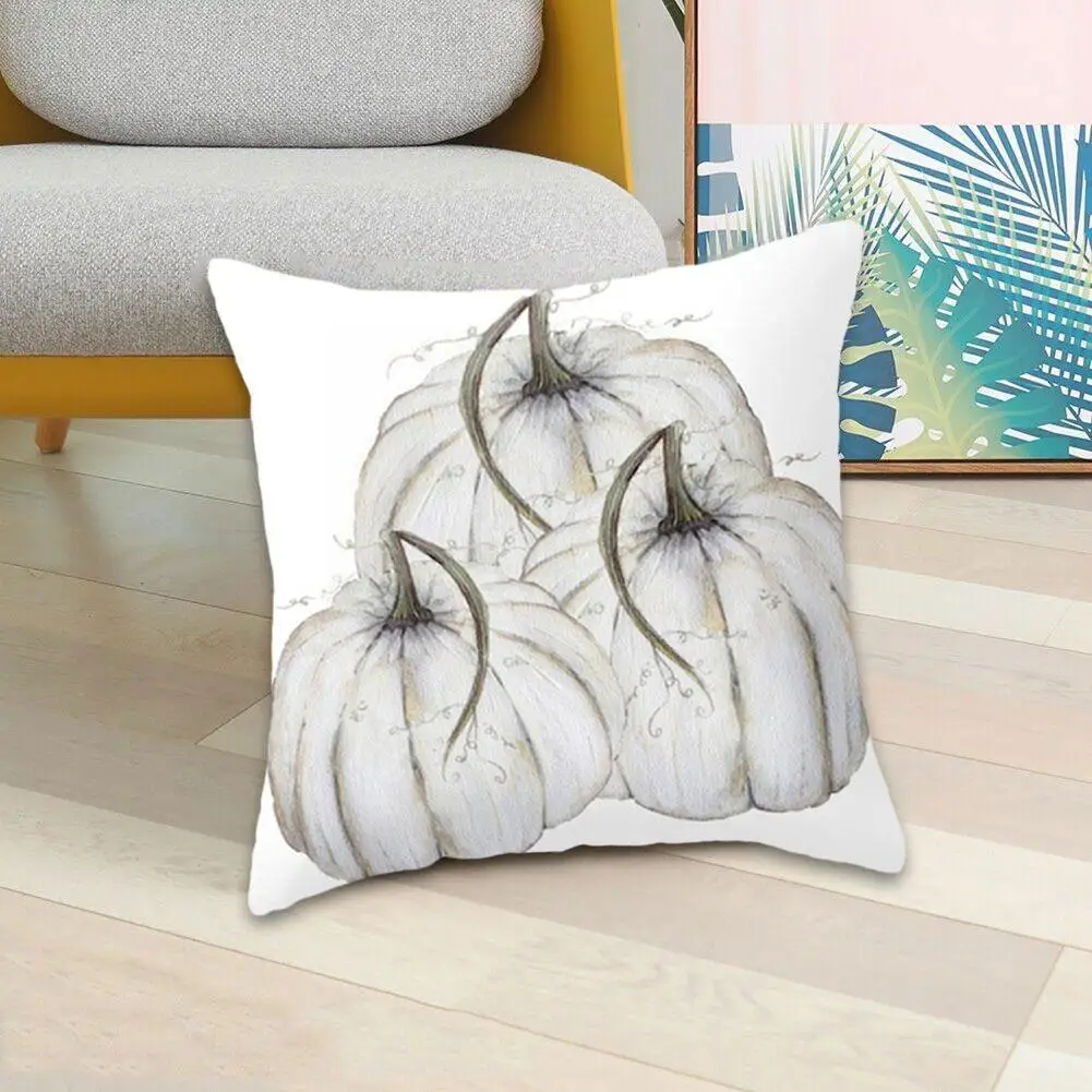 

45*45cm Pumpkin Letter Print Pillow Happy Halloween Decor Throw Home Car Cushion Cover Sofa Pillows Waist L7i1