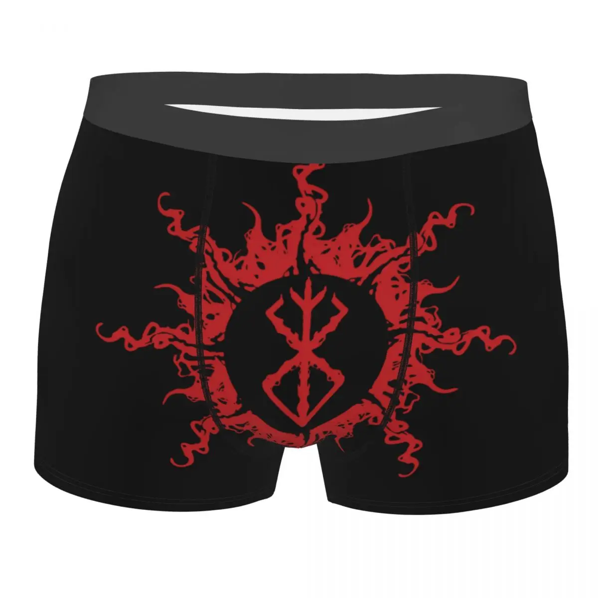 

Berserk Eclipse Man Underwear Norse Viking Boxer Briefs Shorts Panties Sexy Mid Waist Underpants for Homme Plus Size