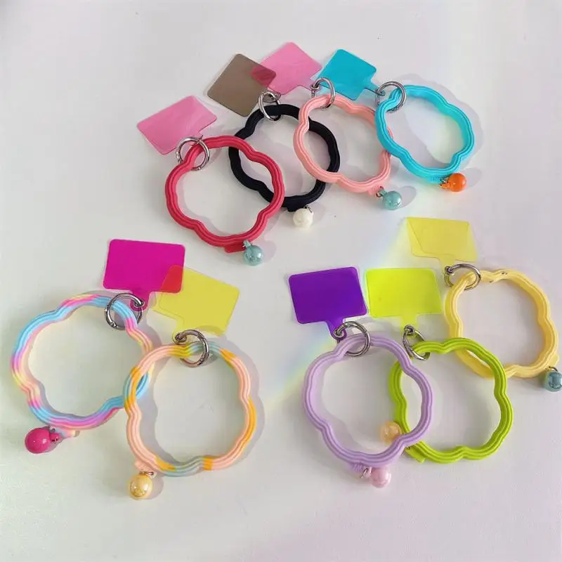 

Mobile Phone Strap Wave Ring Anti-fall Anti-loss Hanging Ring Phone Wristband Soft Silicone Lanyard Anti-Lost Bracelet