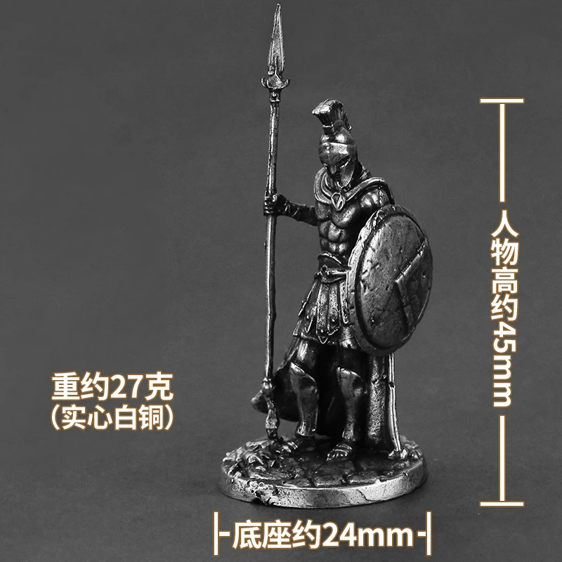 

Металлическая статуэтка Спартанского воина из меди