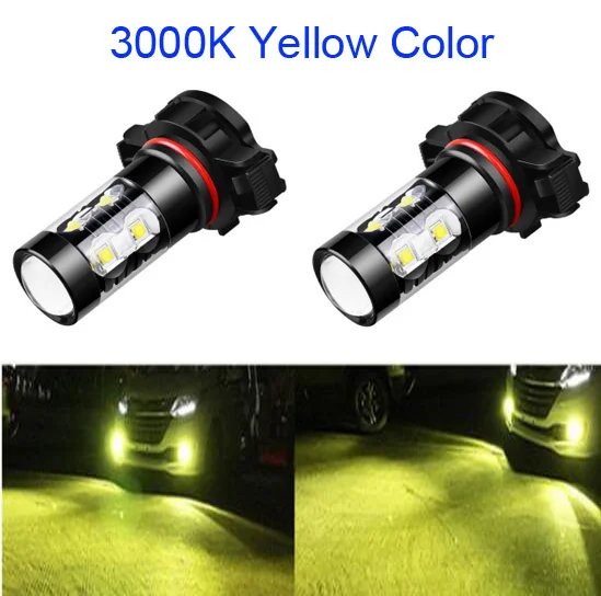 2 шт. H8 H11 Led HB4 9006 HB3 9005 противотумансветильник фары s-лампы 2835 SMD 6000 лм K белые