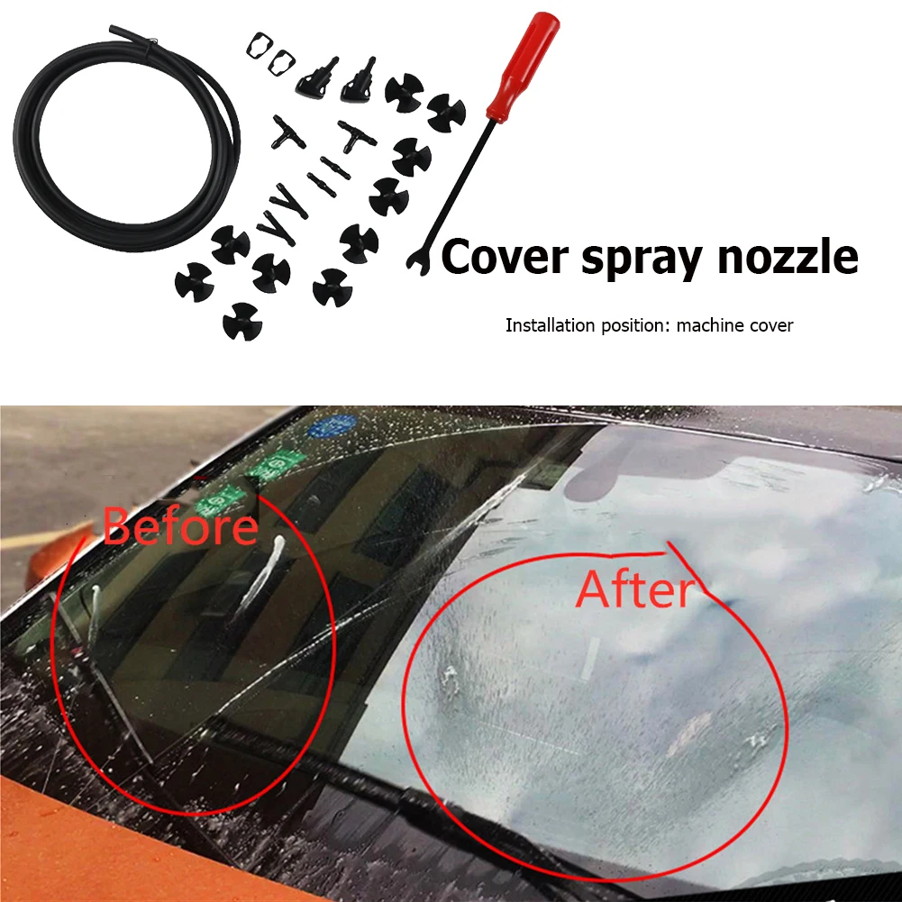 Шланг омывателя лобового стекла с разъемами 2 насадки-распылителя 6 разъемов для