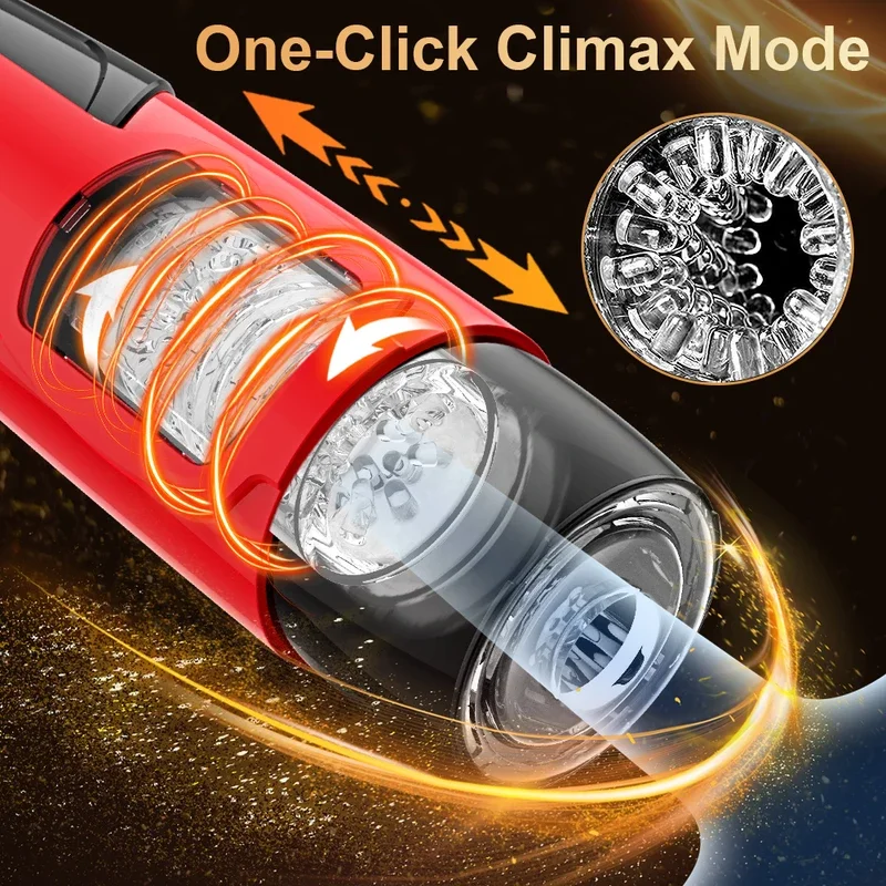 Телескопический автоматический мужской мастурбатор вращение влагалища