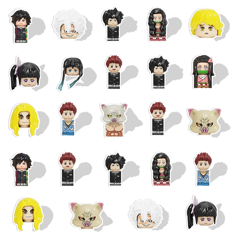 

Bandai Resin Single Sided Printing Demon Slayer Charms Acrylic DIY Flat Cartoon Epoxy Jewelry Findings Wholesale DIY Gift FRE173