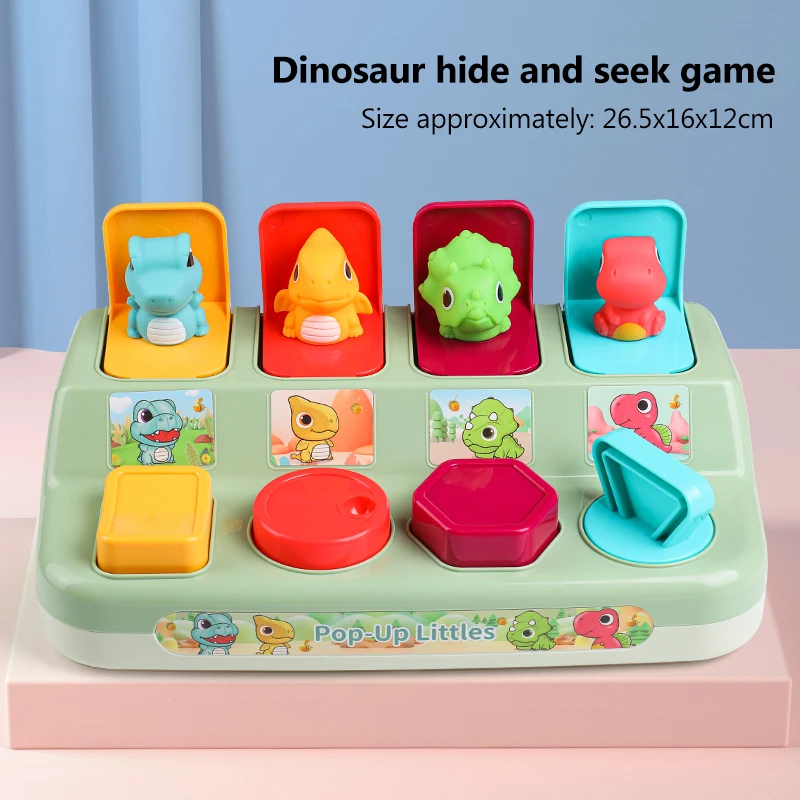 

Fun Montessori Dinasour Baby Toys Educational Sensory Games For Kids 2 To 4 Years Old Toddlers Board Games Toys For Girls Boys