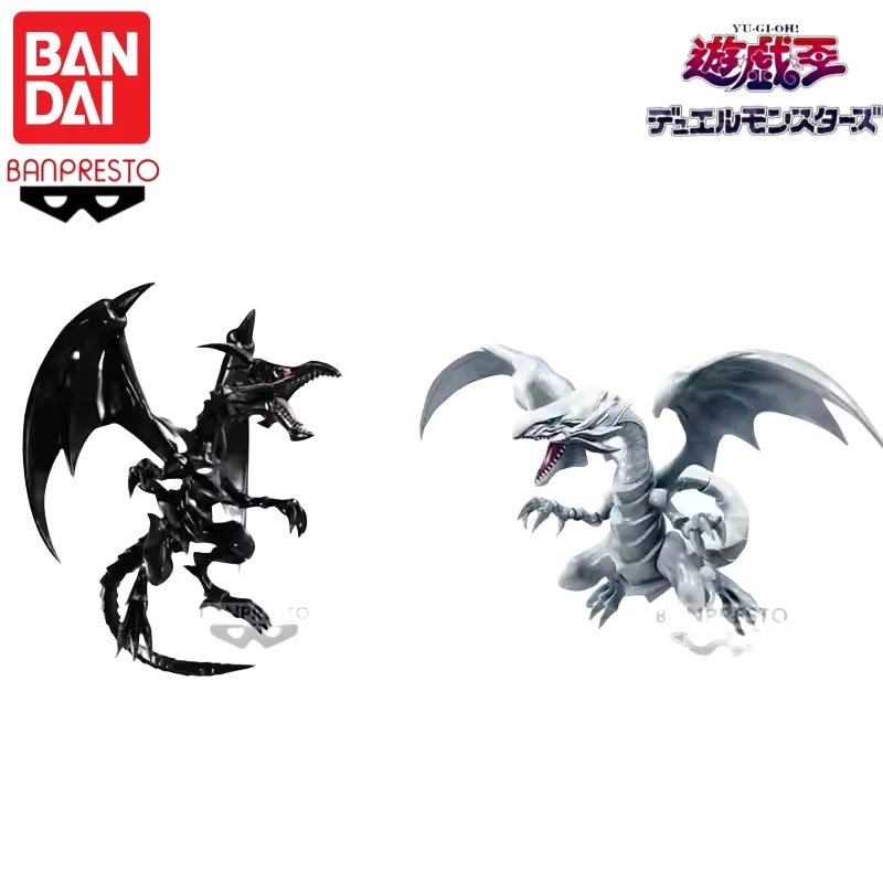 Фото Оригинальная фигурка Bandai Banpresto Yu-Gi-Oh: Синеглазый Белый Дракон и Красноглазый Черный Дракон, аниме-модель, игрушка, в наличии №2