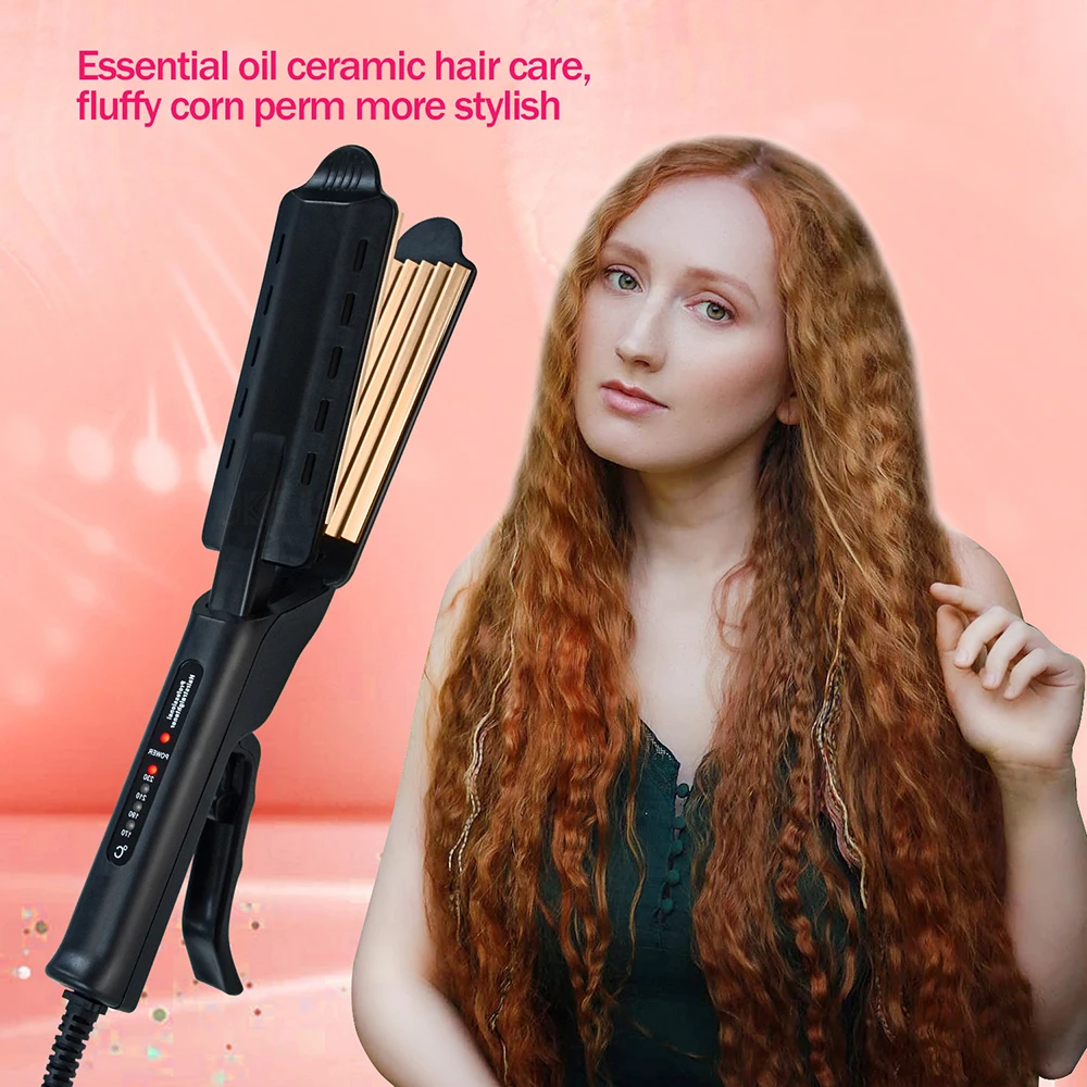 

Electric Hair Curler Corrugated Curling Iron Ceramic Hair Waver Iron Styling Tools Professional Hair Crimper Curling Wand