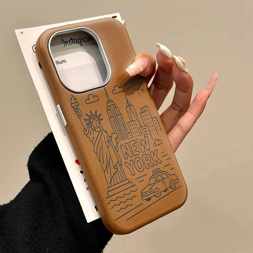 Фото Чехол для телефона с рисунком Нью-Йорка для Xiaomi 12 Pro 13T Pro 14T 15T 17 Pro Max, противоударный чехол для Xiaomi Mi 11 Lite 5G, роскошный чехол Funda №5