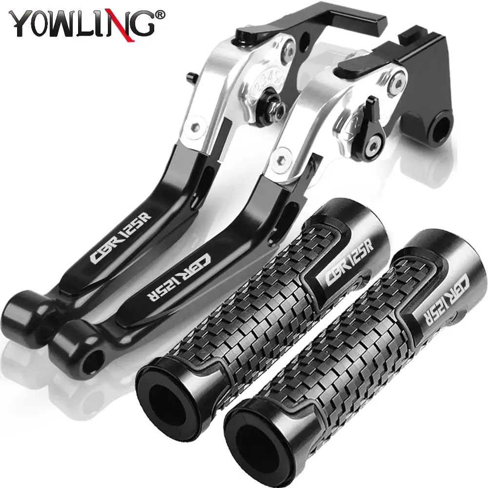 

For HONDA CBR125R 2005 Motorcycle Accessories Adjustable Folding Extendable Brake Clutch Levers Handle Bar Grips CBR 125R 125 R