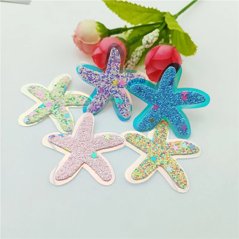 

30 шт., двухслойные блестящие наклейки для одежды, обуви, головных уборов