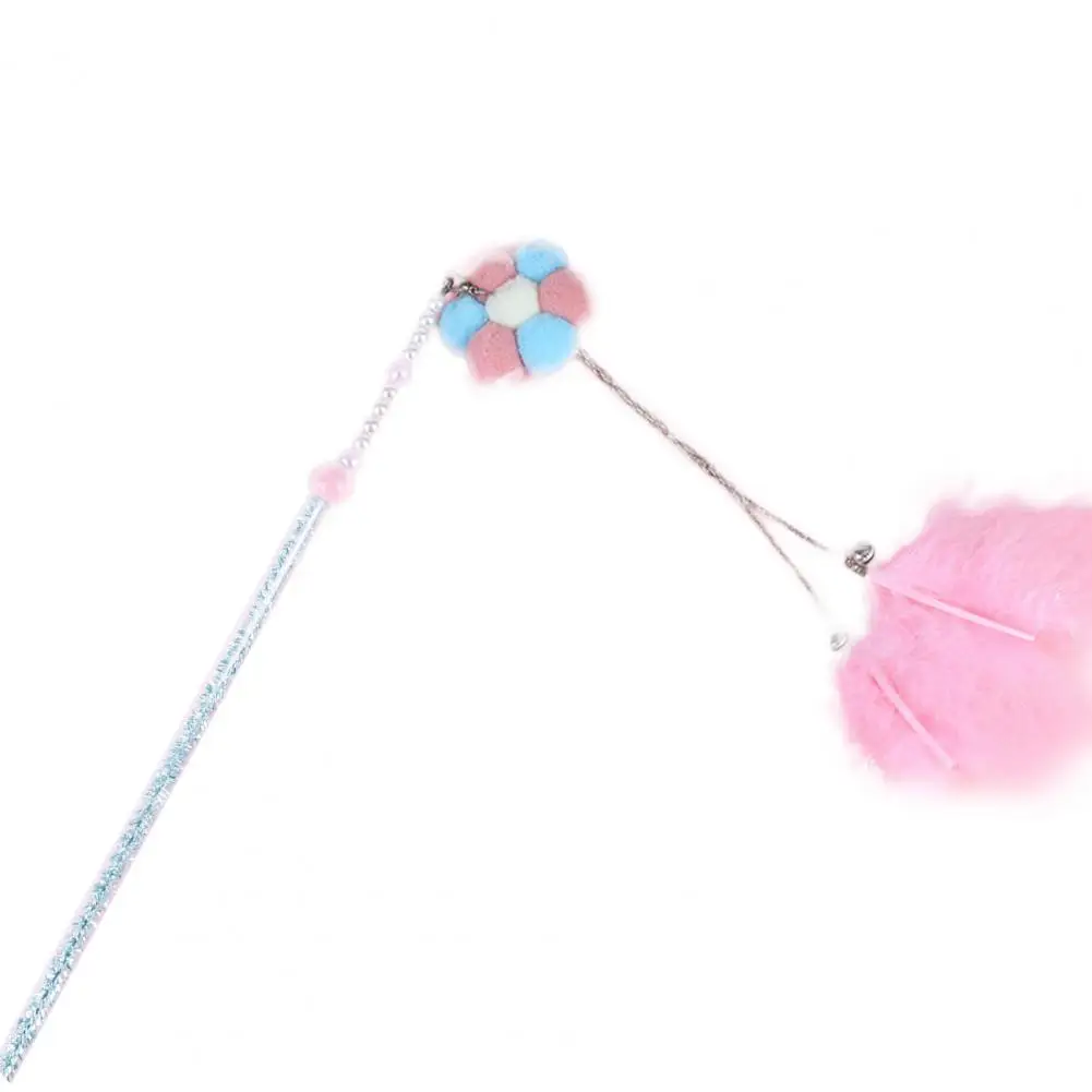 

Забавная кошачья палочка, игрушечная палочка для кошек, палочка, в форме цветка, Искусственное перо Дразнилка для котенка, снятие стресса