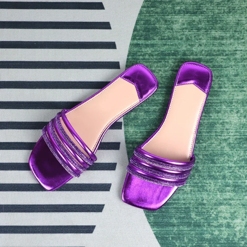 Сандалии женские на плоской подошве пляжная обувь для отдыха роскошные мягкие