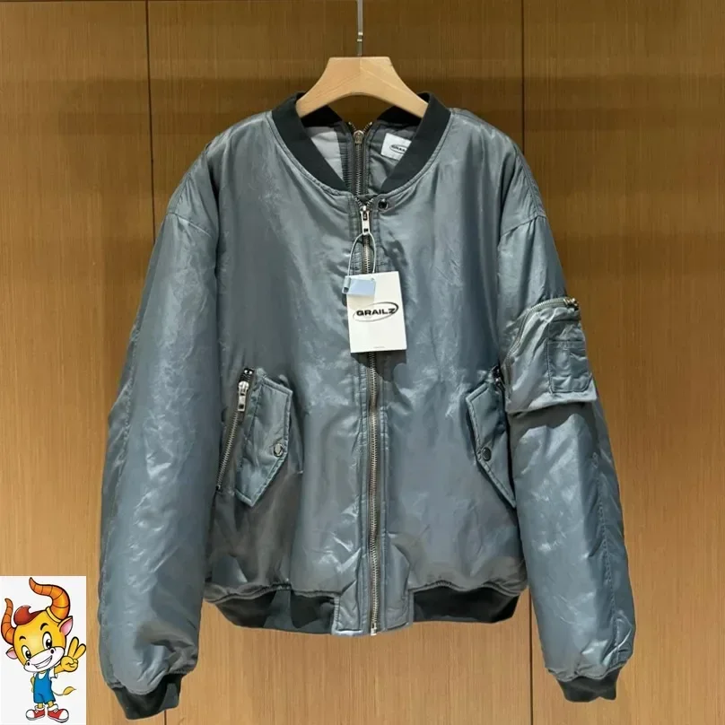 Двойная молния Grailz Project хлопковая куртка-пилот утепленная зимняя теплая куртка