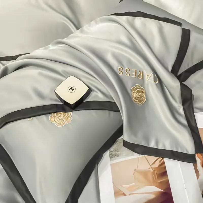 Tencel оптовая продажа матрас постельное белье пододеяльник роскошное шелковое