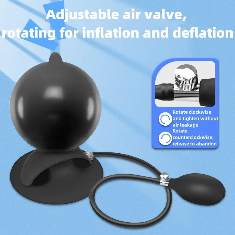 Сексуальные игрушки мягкая силиконовая надувная анальная пробка стимуляция