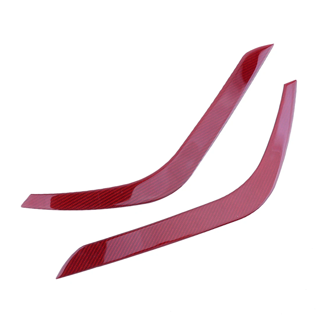 

2Pcs Red Car Front Left Right Headlight Eyelid Eyebrow Cover Trim Fit for Toyota Tundra 2014 2015 2016 2017 2018 Carbon Fiber