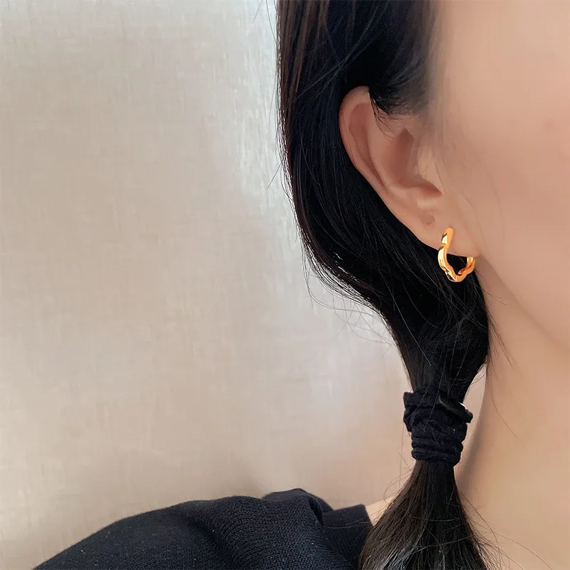 

Fashion Golden Flower For Woman 2023 Silver Silver Color Flower Earrings Jewelry Wholesale Festival Gift Female Y2k Young Girls