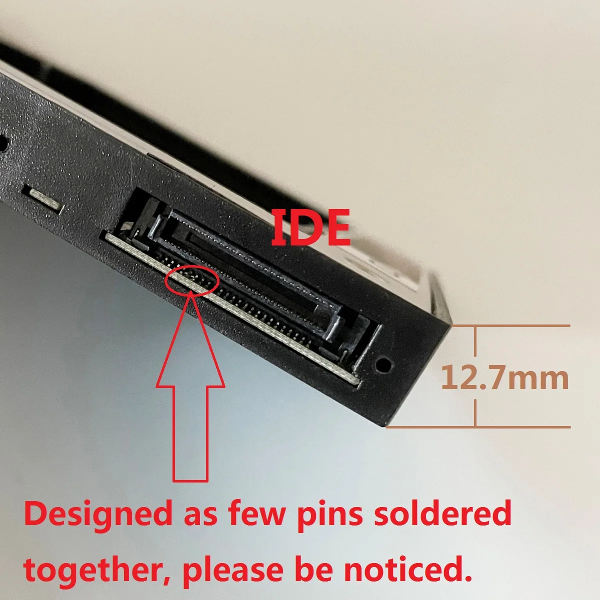 

2nd Second HDD SSD Hard Drive Optical Caddy Frame Bracket Adapter for iBook G4 12" A1054 A1133 Series replace CW-8124-C DVD ODD