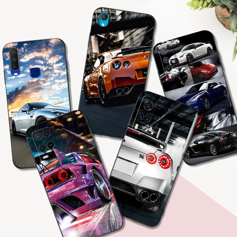 Черный чехол ТПУ для Vivo Y1S U10 S1 2019 PRO Z3i Z1 Z1i Z1X X50 Lite X60 X70 X21S 4G 5G 2020 GT R SPORT CAR