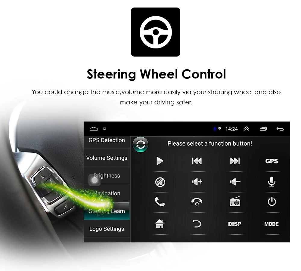 Автомобильный радиоприемник 2 Din 7 дюймов четырехъядерный универсальный Android 10 Гб