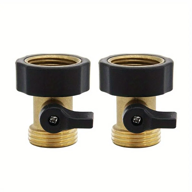

1pc Heavy Duty Brass Shut Off Valve for Garden Hose, Garden Hose Shut Off Valve, Garden Hose Connector