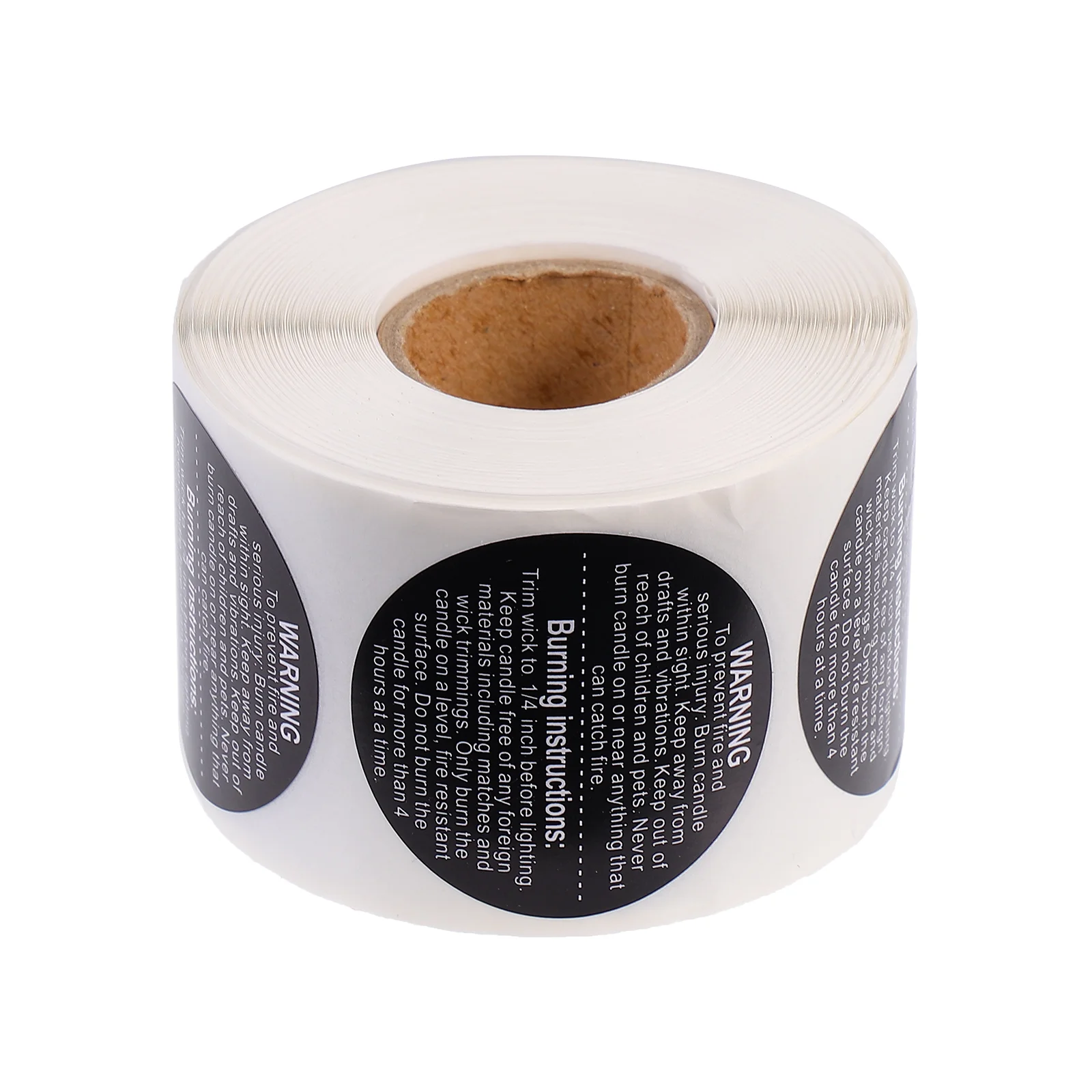 

500 Pcs Removable Stickers Cup Labels Scented Labels Tea Light Warning Labels Warning Signs