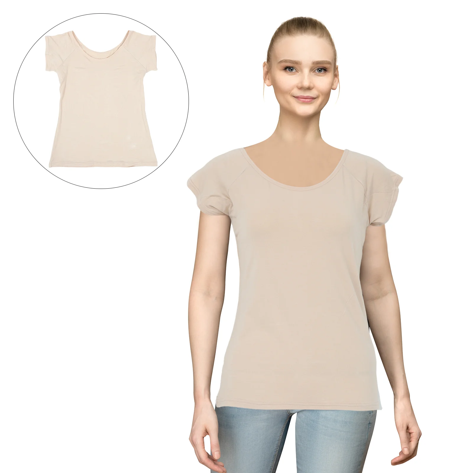 

Впитывающий жилет для подмышек, впитывающий защитный жилет, рубашка для тренировок, удобная защита от пота