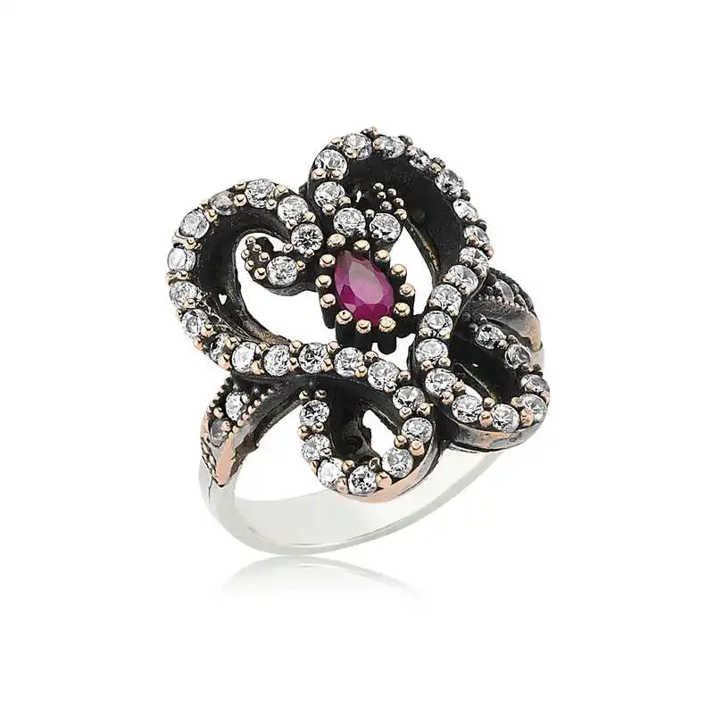 

Серебряное подлинное женское кольцо Silverlina