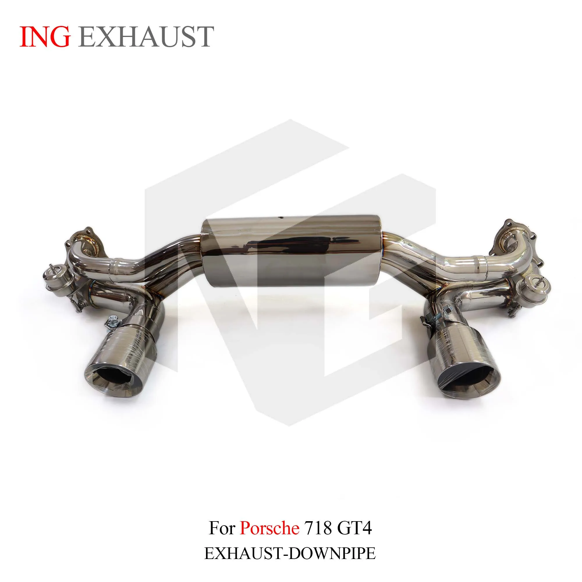 Выпускной клапан ING New Style SS304 Catback для Porsche 718 GT4 GTS 4.0L Spyder Race автоматический