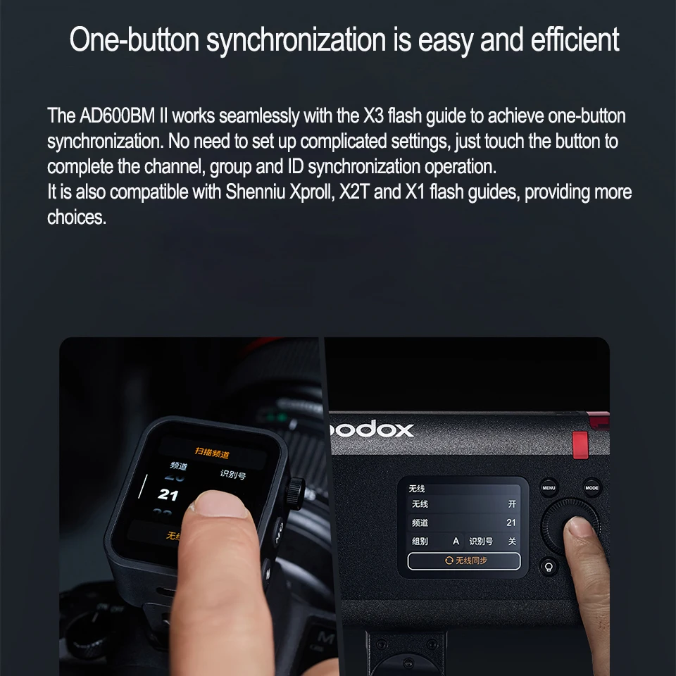Фото Вспышка Godox AD600BMII Witstro, ручная, универсальная, для улицы, 600 Вт, TTL, HSS, время перезарядки 0.01-1.9 с, студийная вспышка №3
