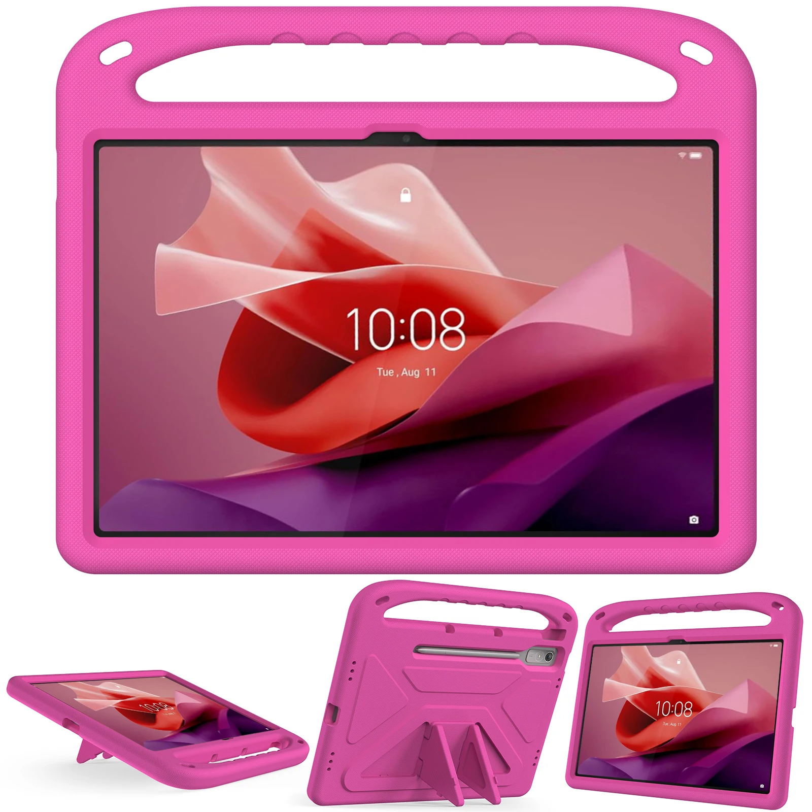 Чехол для Lenovo Tab P12 12 7 дюйма 2023 TB-370FC безопасный детей с держателем карандашей