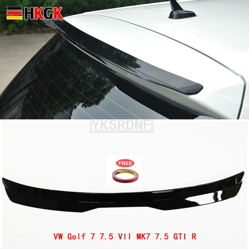 Спойлер для Golf 7 Rline MK7 5 2014-2018 GOLF R GTI GTD ABS Материал заднее крыло автомобиля цветной