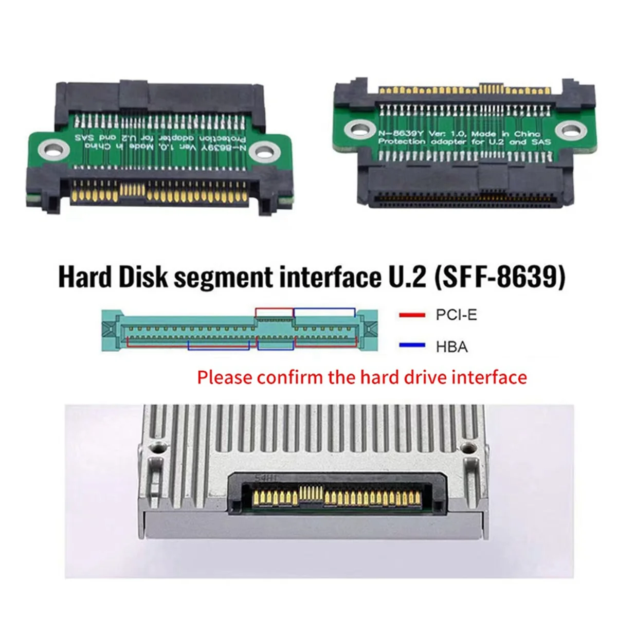 Карта расширения PCI-E к SFF8639 SSD U.2 SFF-8639 Многофункциональная карта адаптера 8639
