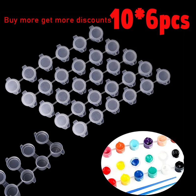 

10*6 Pcs Joint Pigment Box Painting Acrylic Oil Painting Art Paint Supplies Drawing Art Education 3ml 5ml Office Supplies