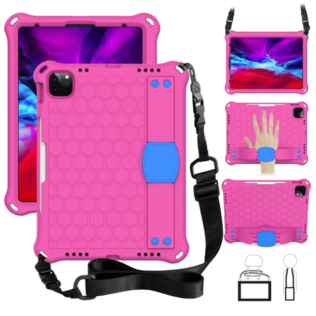 

For Ipad 10.2 2019 Air 4 3 10.9 Pro 11 Hand Strap Kids Safe Eva Case Cover For Ipad Air 1 2 9.7 2017 2018 For Ipad Mini 1 3 4 5