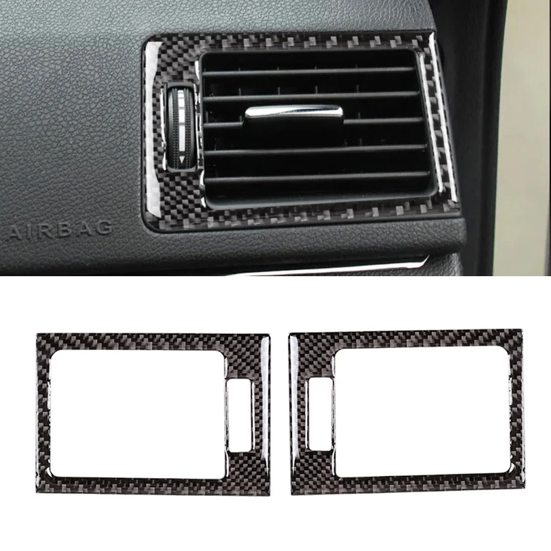 Для Mercedes Benz C Class W204 2007 - 2010 автомобильное углеродное волокно боковое/Центральное