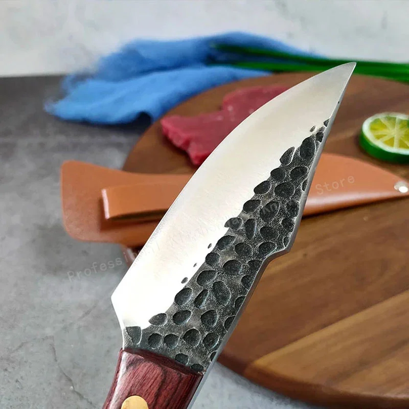 Ручные кованые ножи для обвалки мяса tasaki из нержавеющей стали приготовления пищи